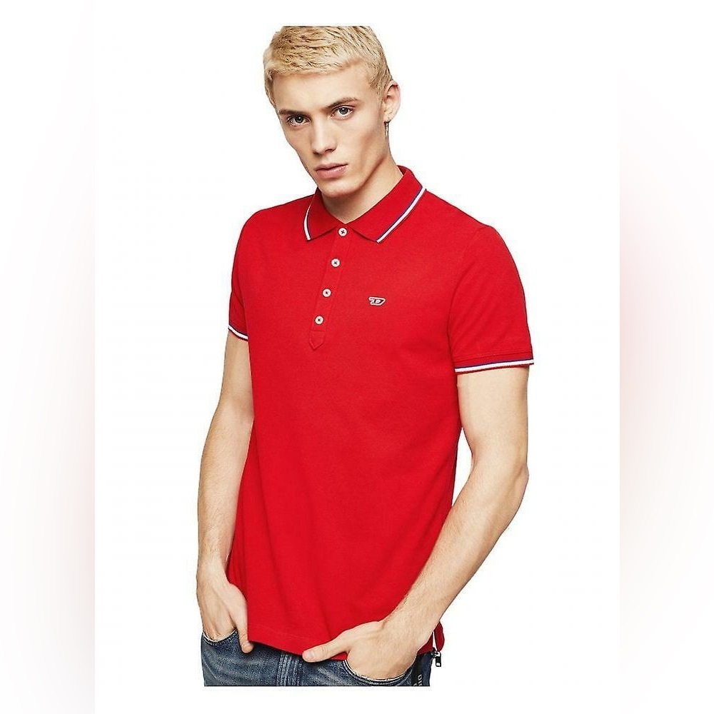 NWT Diesel t-Randy Red Polo Shirt